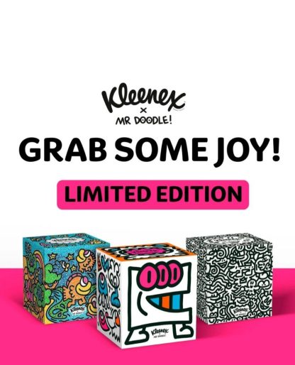 Kleenex x Mr Doodle 限量版藝術盒裝紙巾 (1盒48張)